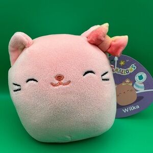 Squishmallows Wilka Pink Cat 4 inch NWT